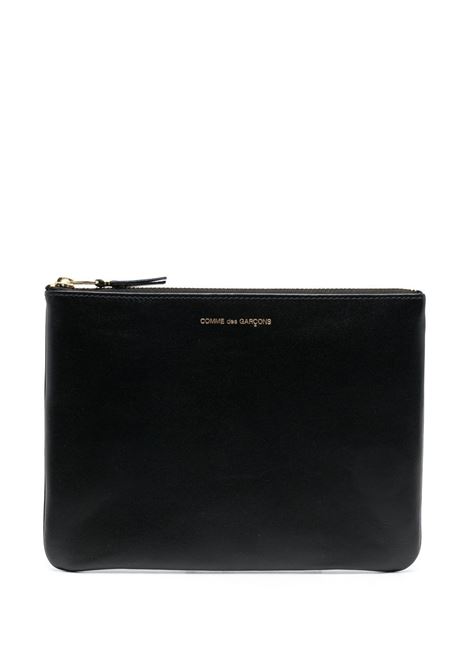 pouch zip classic line unisex nera COMME DES GARÇONS WALLET | SA5100800